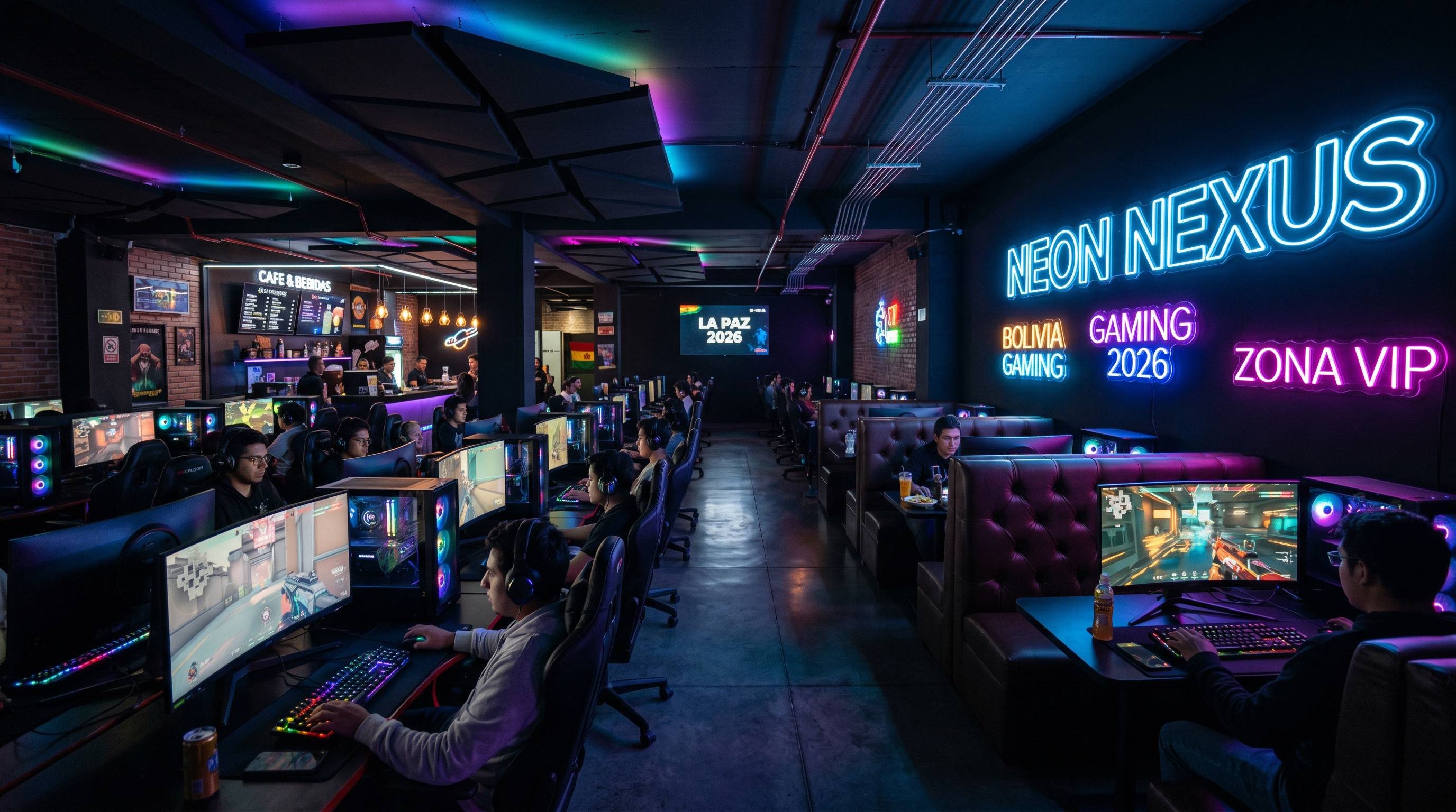 Ranviku Juegos Café interior premium Bolivia